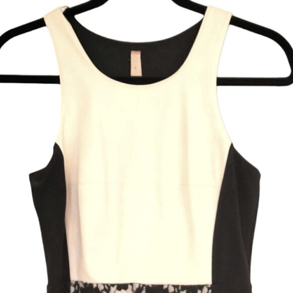 Bailey 44 Faux Leather & Lace Color Block Dress — Women’s Size S - Picture 4 of 11